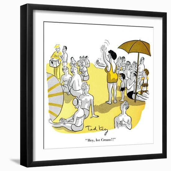 Hazel Cartoon-Ted Key-Framed Giclee Print