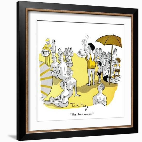 Hazel Cartoon-Ted Key-Framed Giclee Print