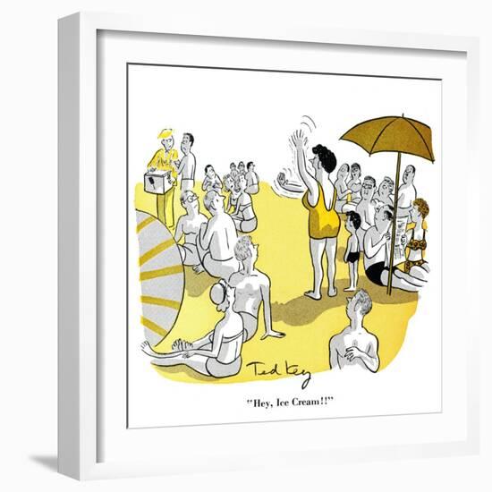 Hazel Cartoon-Ted Key-Framed Giclee Print