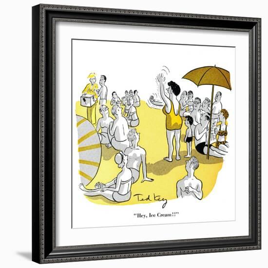 Hazel Cartoon-Ted Key-Framed Giclee Print