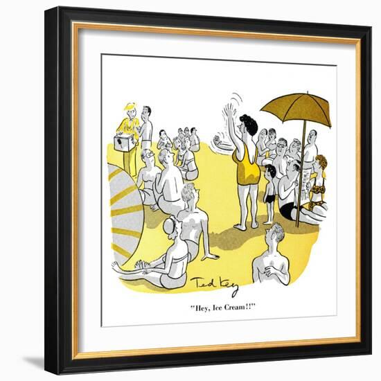 Hazel Cartoon-Ted Key-Framed Giclee Print