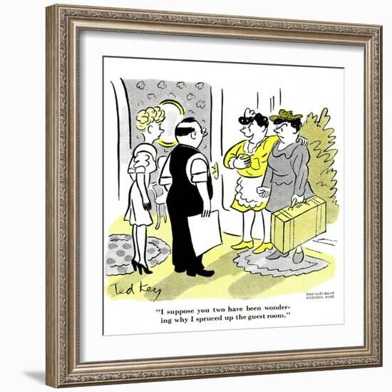 Hazel Cartoon-Ted Key-Framed Giclee Print