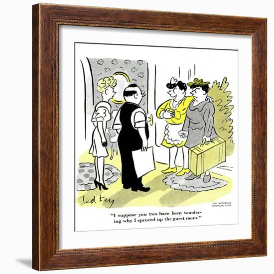 Hazel Cartoon-Ted Key-Framed Giclee Print