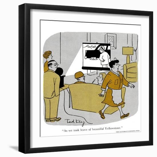 Hazel Cartoon-Ted Key-Framed Giclee Print