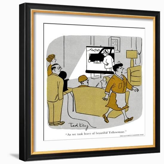 Hazel Cartoon-Ted Key-Framed Giclee Print