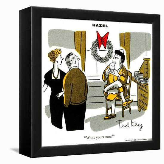 Hazel Cartoon-Ted Key-Framed Premier Image Canvas