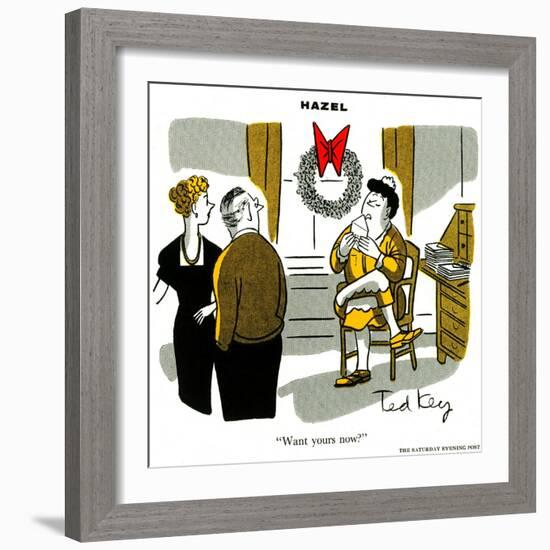 Hazel Cartoon-Ted Key-Framed Giclee Print