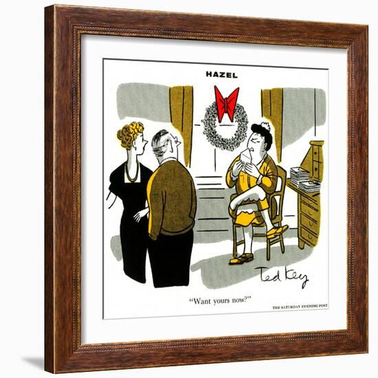 Hazel Cartoon-Ted Key-Framed Giclee Print