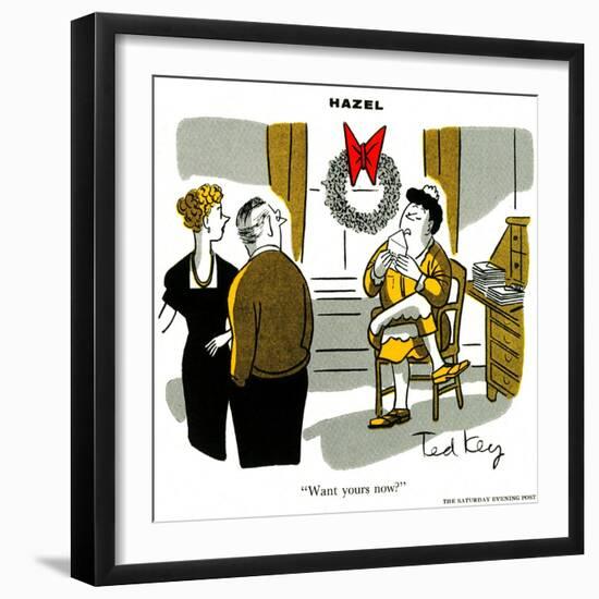 Hazel Cartoon-Ted Key-Framed Giclee Print