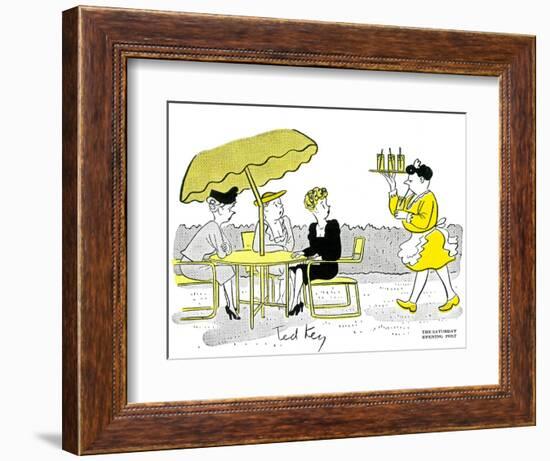 Hazel Cartoon-Ted Key-Framed Premium Giclee Print