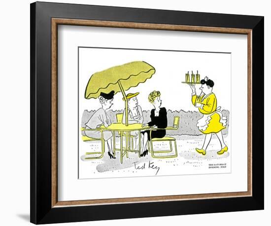 Hazel Cartoon-Ted Key-Framed Premium Giclee Print