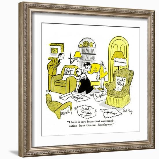 Hazel Cartoon-Ted Key-Framed Giclee Print