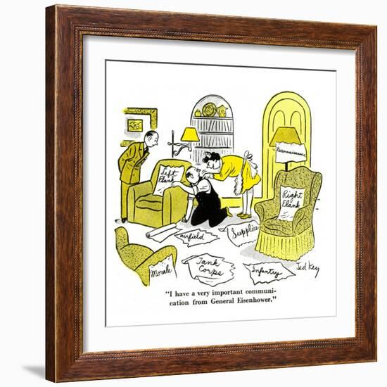 Hazel Cartoon-Ted Key-Framed Giclee Print