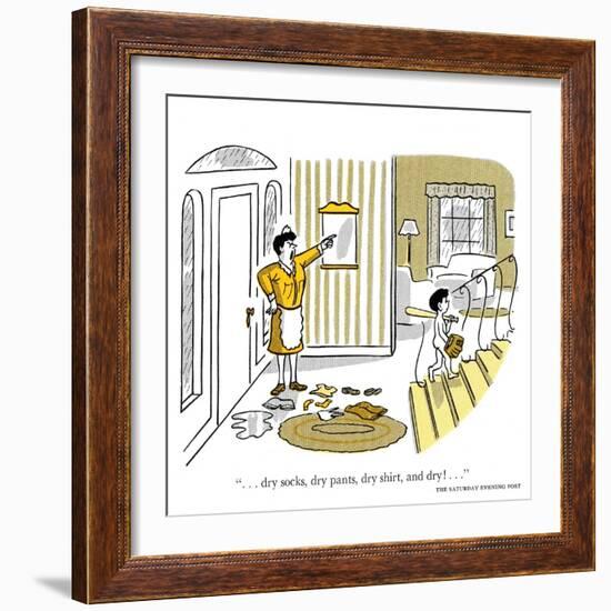 Hazel Cartoon-Ted Key-Framed Giclee Print