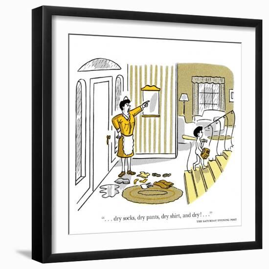 Hazel Cartoon-Ted Key-Framed Giclee Print