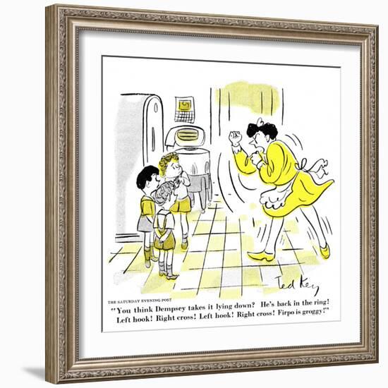 Hazel Cartoon-Ted Key-Framed Giclee Print