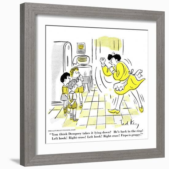 Hazel Cartoon-Ted Key-Framed Giclee Print