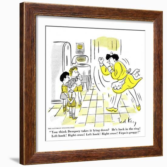 Hazel Cartoon-Ted Key-Framed Giclee Print