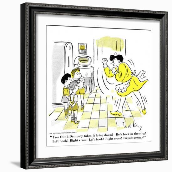 Hazel Cartoon-Ted Key-Framed Giclee Print