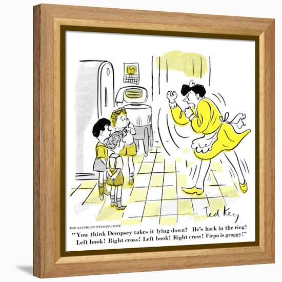 Hazel Cartoon-Ted Key-Framed Premier Image Canvas