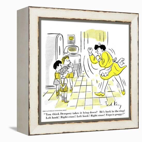 Hazel Cartoon-Ted Key-Framed Premier Image Canvas