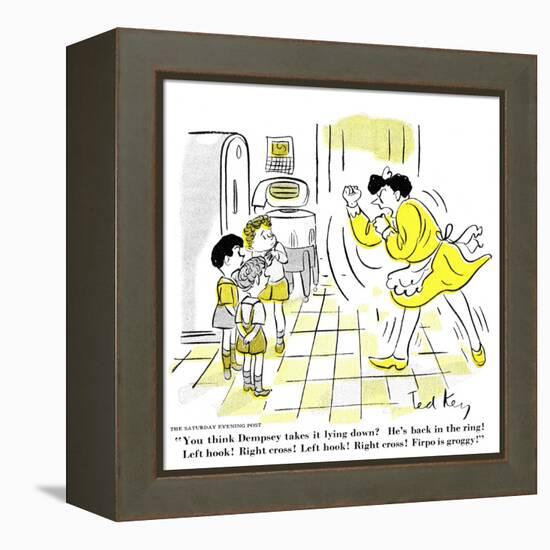 Hazel Cartoon-Ted Key-Framed Premier Image Canvas