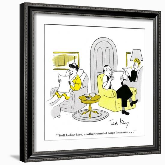 Hazel Cartoon-Ted Key-Framed Giclee Print