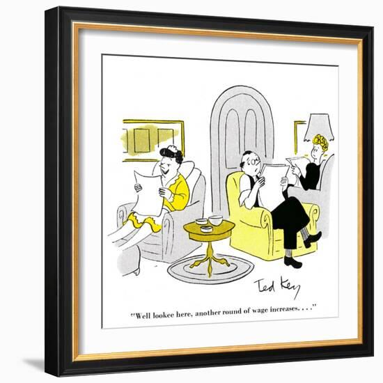 Hazel Cartoon-Ted Key-Framed Giclee Print