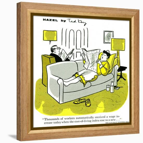 Hazel Cartoon-Ted Key-Framed Premier Image Canvas