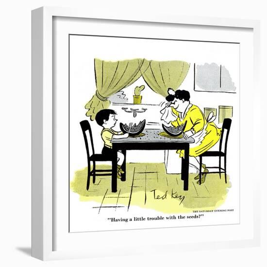 Hazel Cartoon-Ted Key-Framed Giclee Print