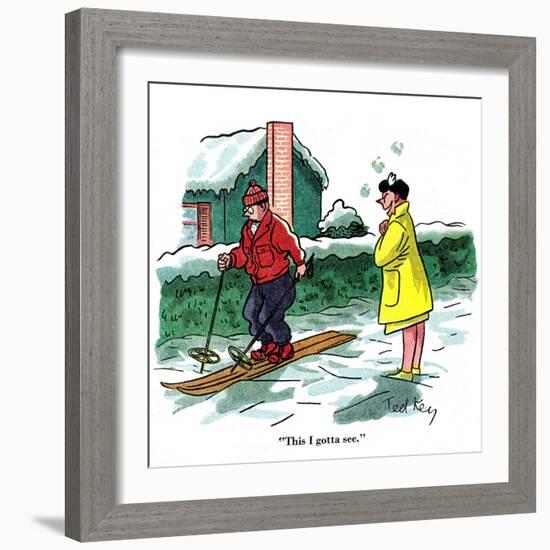 Hazel Cartoon-Ted Key-Framed Giclee Print