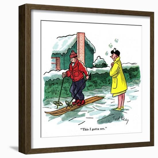 Hazel Cartoon-Ted Key-Framed Giclee Print