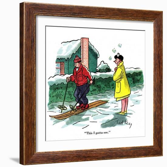 Hazel Cartoon-Ted Key-Framed Giclee Print