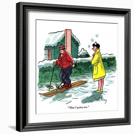 Hazel Cartoon-Ted Key-Framed Giclee Print