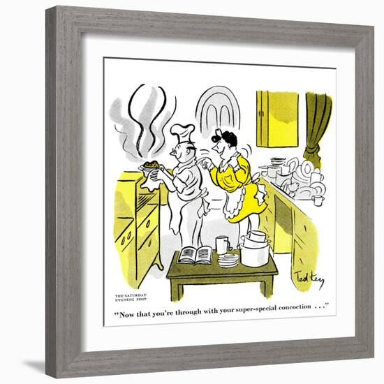 Hazel Cartoon-Ted Key-Framed Giclee Print