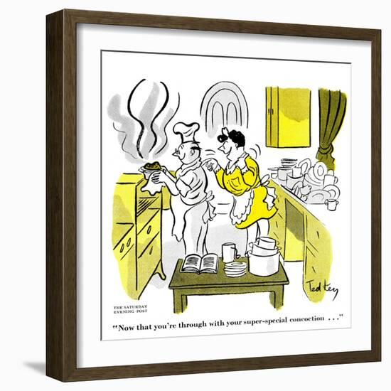 Hazel Cartoon-Ted Key-Framed Giclee Print