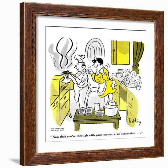 Hazel Cartoon-Ted Key-Framed Giclee Print