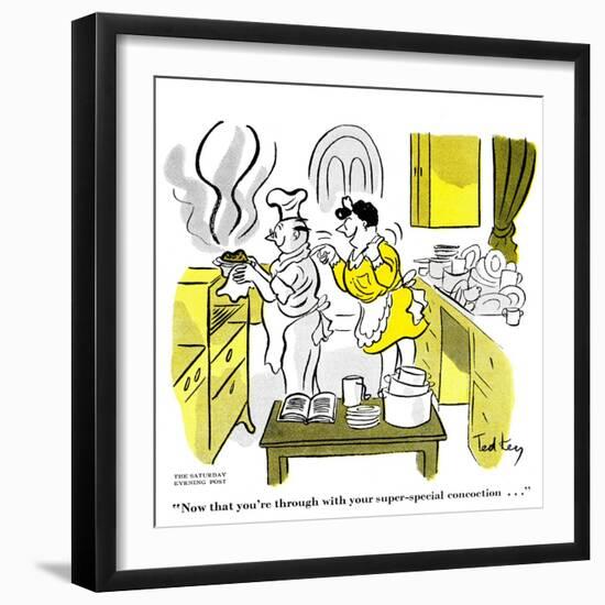 Hazel Cartoon-Ted Key-Framed Giclee Print