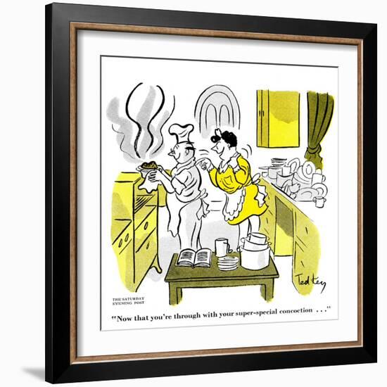 Hazel Cartoon-Ted Key-Framed Giclee Print