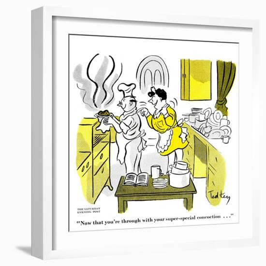 Hazel Cartoon-Ted Key-Framed Giclee Print