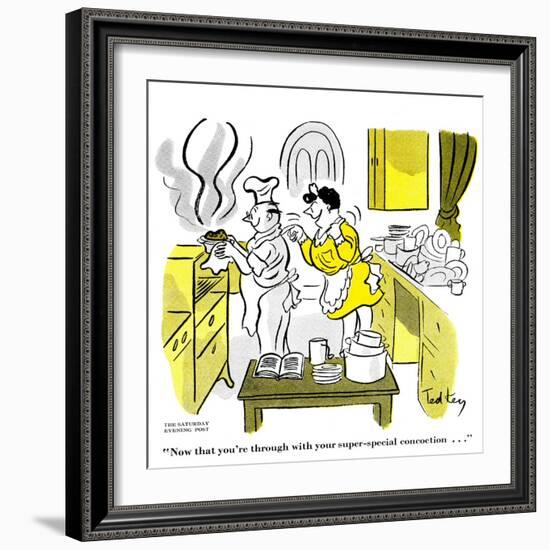 Hazel Cartoon-Ted Key-Framed Giclee Print