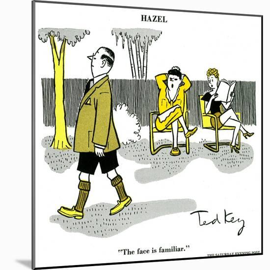 Hazel Cartoon-Ted Key-Mounted Giclee Print