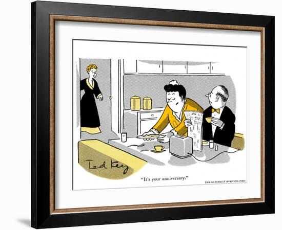 Hazel Cartoon-Ted Key-Framed Giclee Print