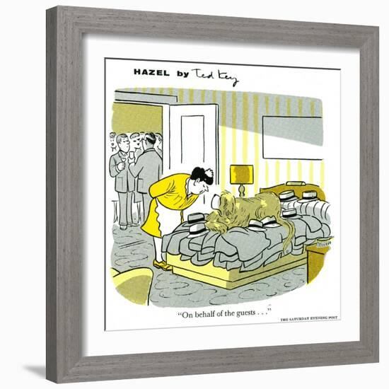 Hazel Cartoon-Ted Key-Framed Giclee Print