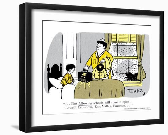 Hazel Cartoon-Ted Key-Framed Giclee Print