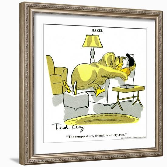 Hazel Cartoon-Ted Key-Framed Giclee Print