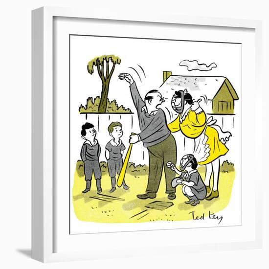 Hazel Cartoon-Ted Key-Framed Giclee Print