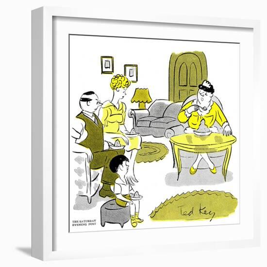 Hazel Cartoon-Ted Key-Framed Giclee Print