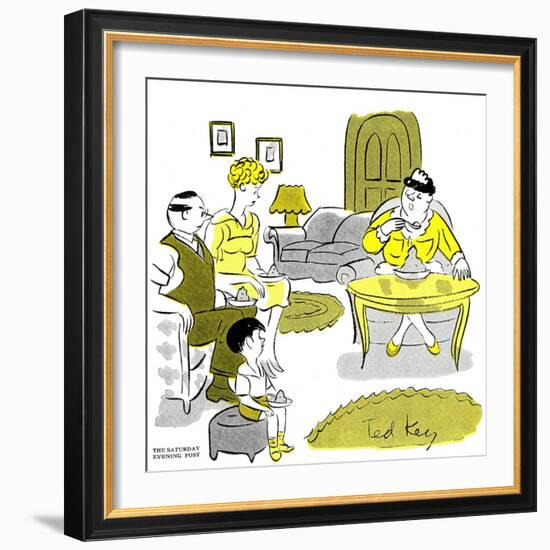 Hazel Cartoon-Ted Key-Framed Giclee Print