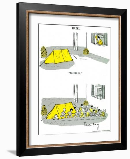 Hazel Cartoon-Ted Key-Framed Giclee Print